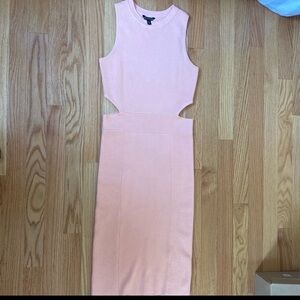 Guess coral cutout dress in small